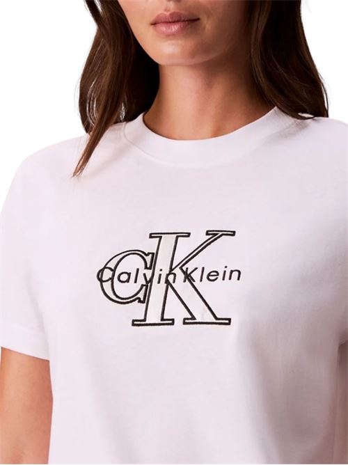 T-shirt logo metallizzato Calvin Klein Jeans | LV047E819GYAA